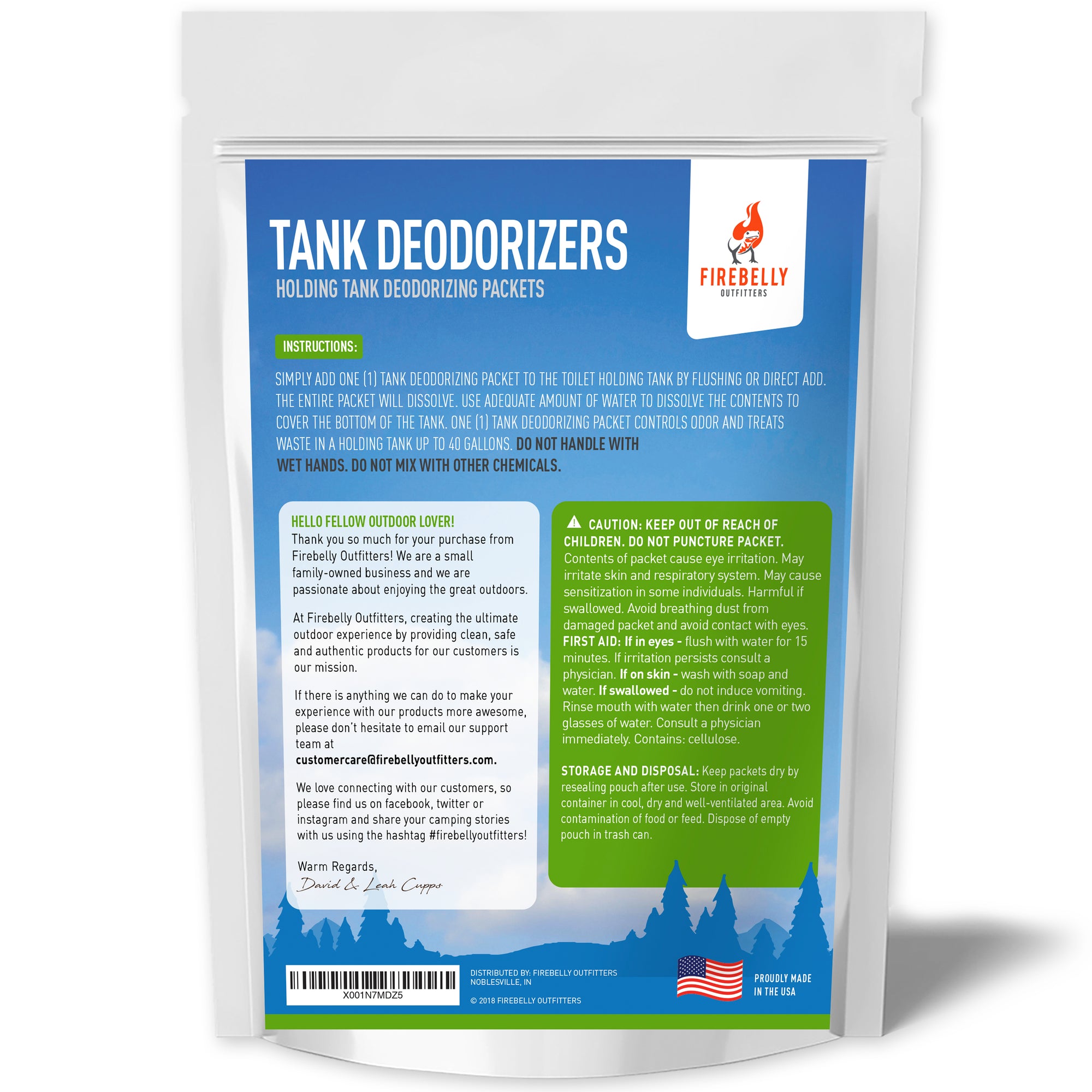 Bio Holding Tank Deodorizing Packets (20 Pack) Mulberry Scent