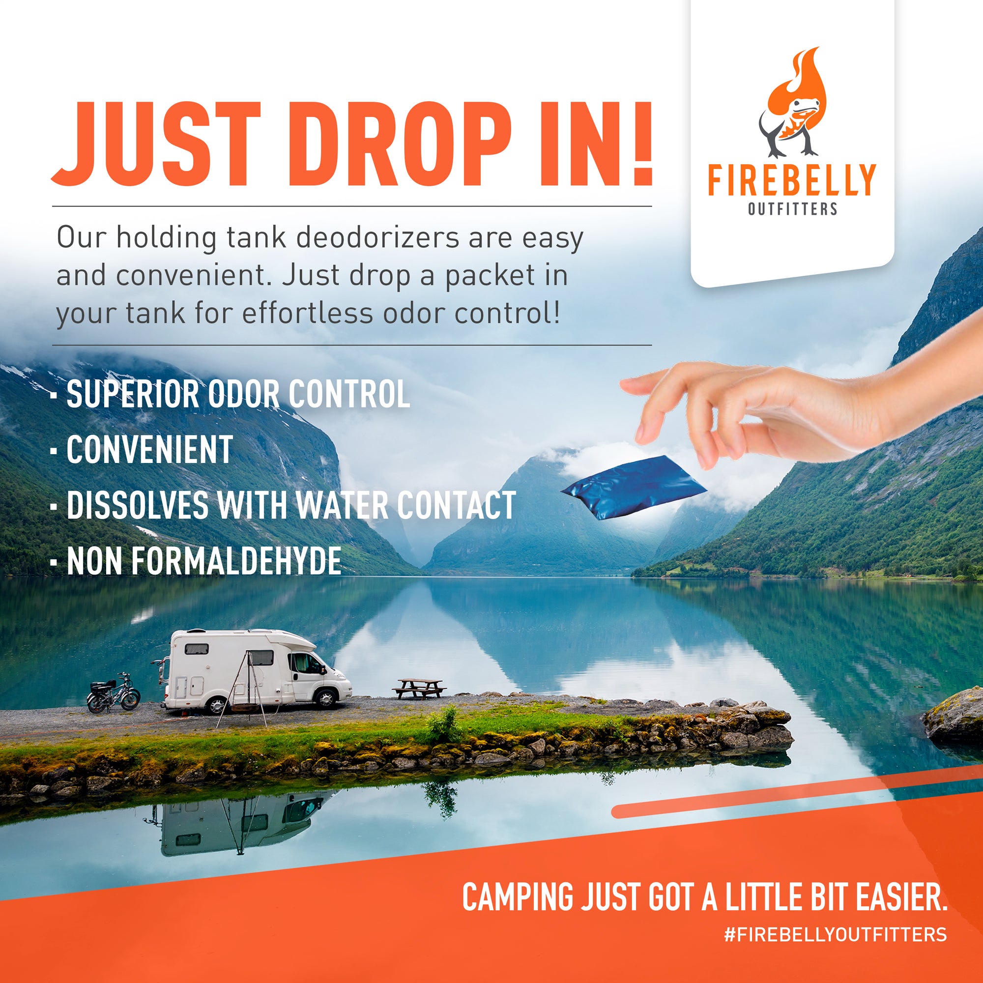 Holding Tank Deodorizing Packets (20 Pack) Mulberry Scent